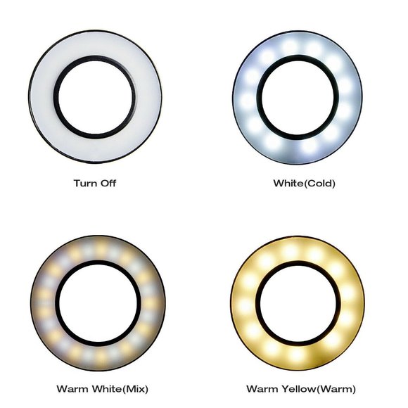 LED Clip Selfie Ring Light for filming - Picture 2 of 3